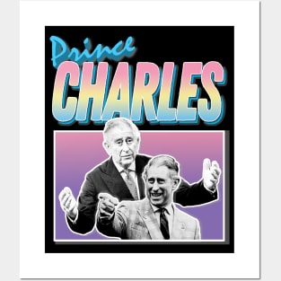 Prince Charles Laughing Graphic Design 90s Style Hipster Statement Tee Posters and Art